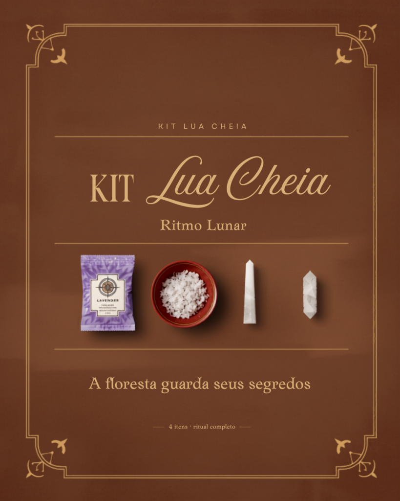 Kit Lua Cheia Ritmo Lunar - defumação de alfazema, banho de alfazema, selenita e incenso