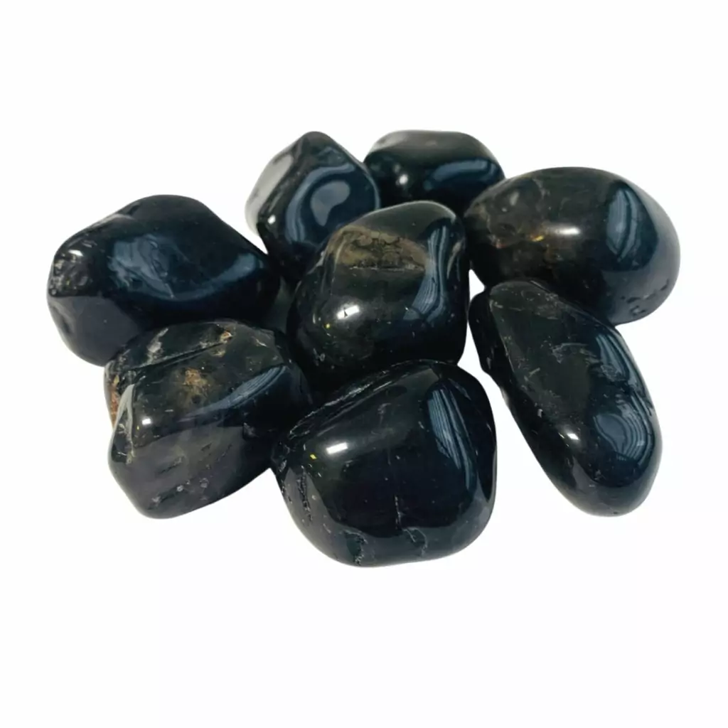 Pedra ônix rolada - pedra da segurança - componente do Kit Proteção